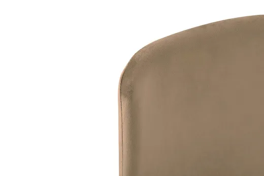 Krzesło welurowe DIEGO - khaki