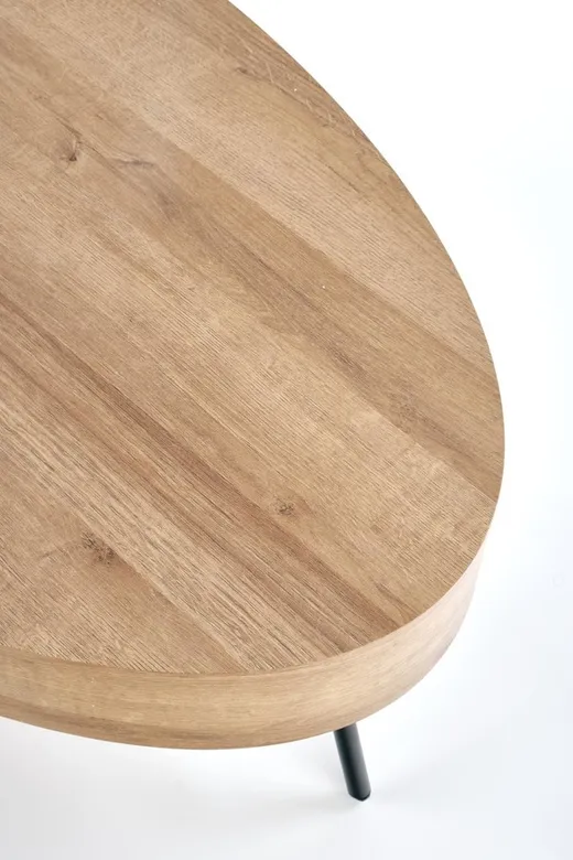 Ława CAROLINA - dąb złoty/czarny