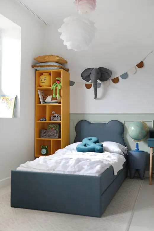 NATUR DENIM Łóżko tapicerowane DOUBLE BED TEXTI