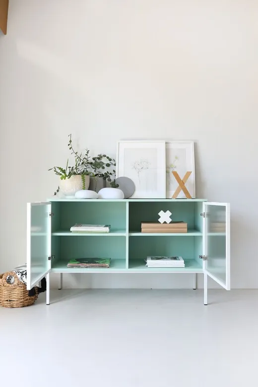 MINT/WHITE Bufet WAVY 160/180