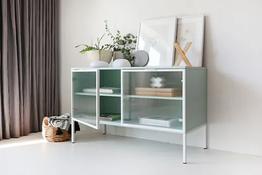 MINT/WHITE Bufet WAVY 160/180