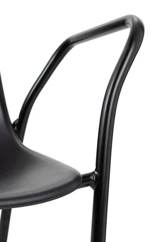 Krzesło z tworzywa RESOL ARM - czarny