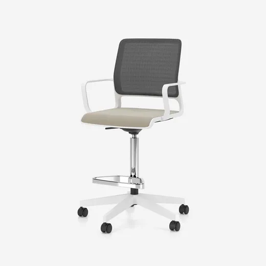 Fotel obrotowy wysoki XILIUM Counter MESH