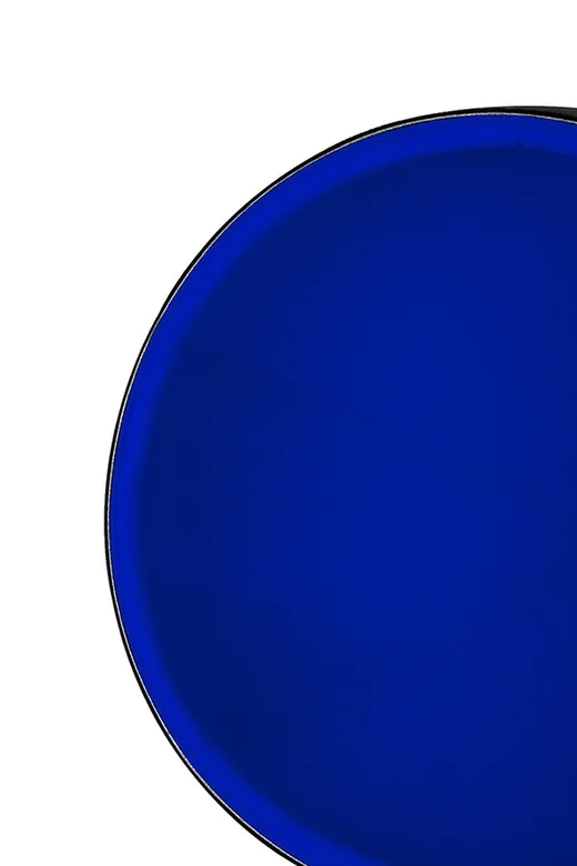 Fotel BALL BLACK - niebieski