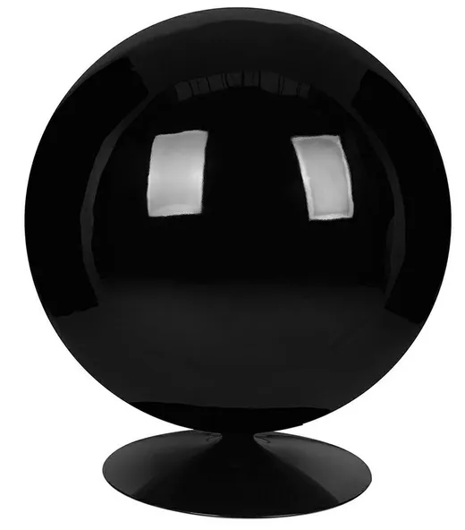 Fotel BALL BLACK - niebieski