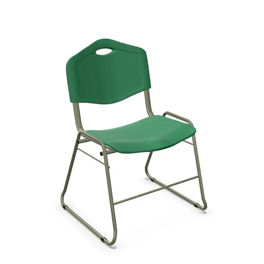 RAL 6003 / K-59 Krzesło na płozach ISO Plastic CFS