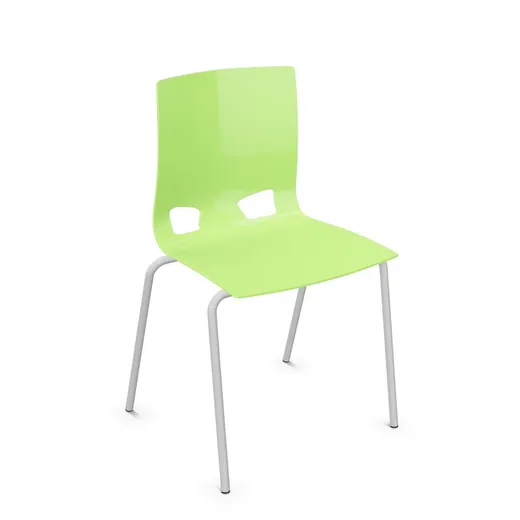 RAL 9006 / Gloss Lime Green Krzesło konferencyjne FONDO