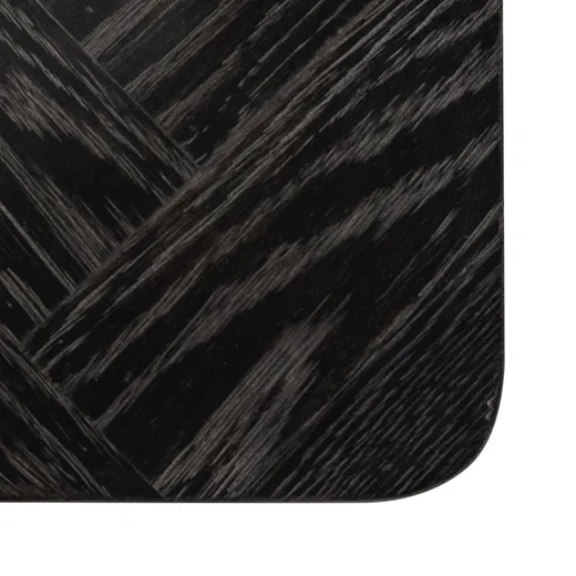 Biurko BLACKBONE BRASS 140x60 - czarny fornir/mosiądz