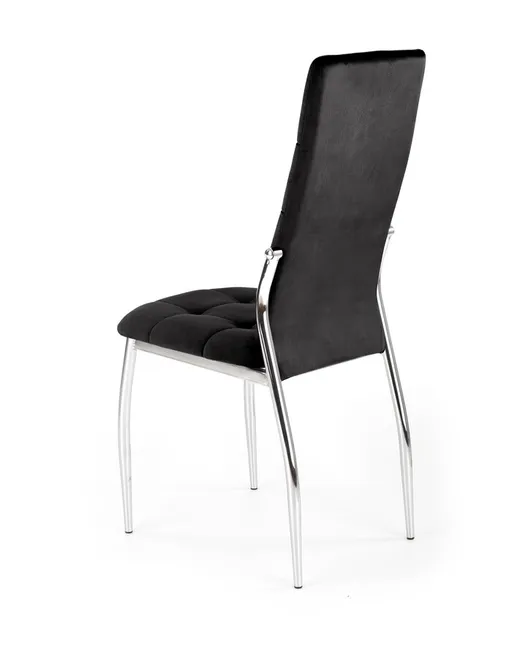 Krzesło K416 velvet - czarny