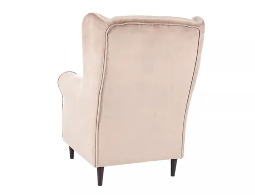 Fotel BARON Velvet - ciemny beżowy Bluvel 40