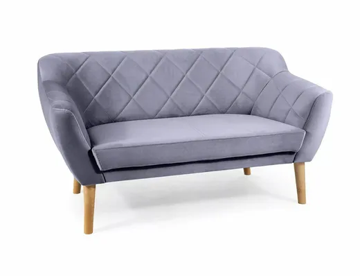 Sofa 2-osobowa KARO 2 Velvet - buk/szary Bluvel 14