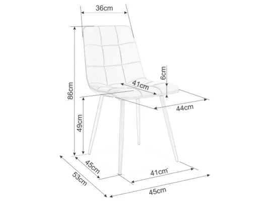 Krzesło welurowe pikowane MILA D Velvet - dąb/beżowy Bluvel 28