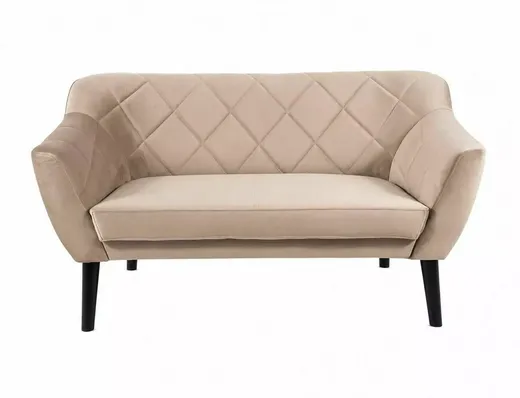 Sofa 2-osobowa KARO 2 Velvet - wenge/ciemny beżowy Bluvel 40