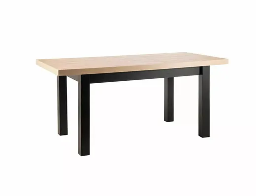 Stół rozkładany PRESTO 140/218x80 - dąb artisan/czarny