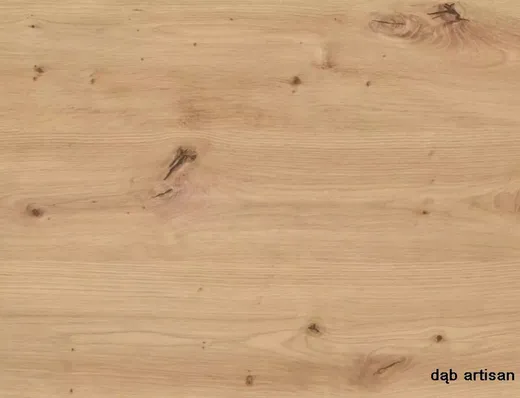 Stół okrągły rozkładany DANTE 102-142x102 - dąb artisan/czarny mat