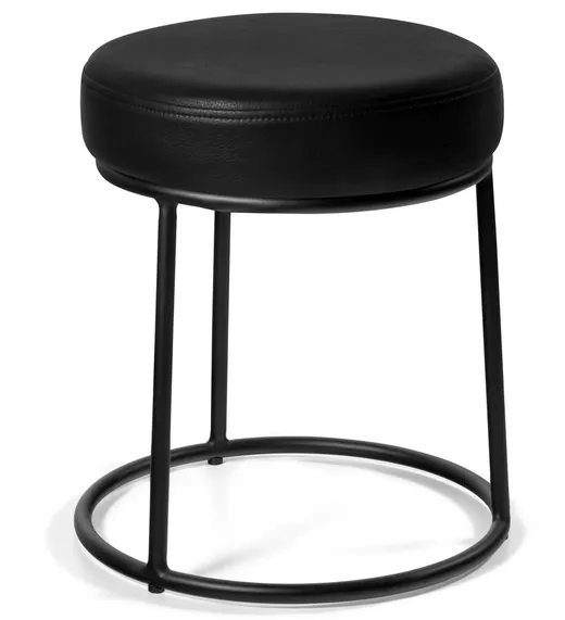 Taboret tapicerowany CORTO - czarny
