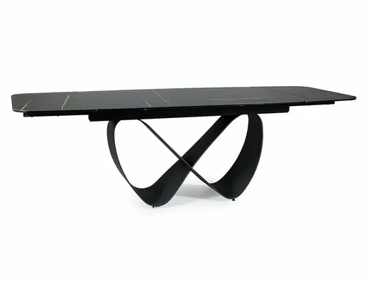 Stół rozkładany INFINITY Ceramic 160/240x95 - czarny
