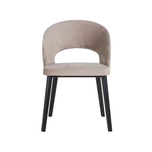 Krzesło welurowe SAVOY - khaki