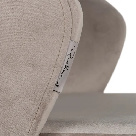 Krzesło welurowe SAVOY - khaki