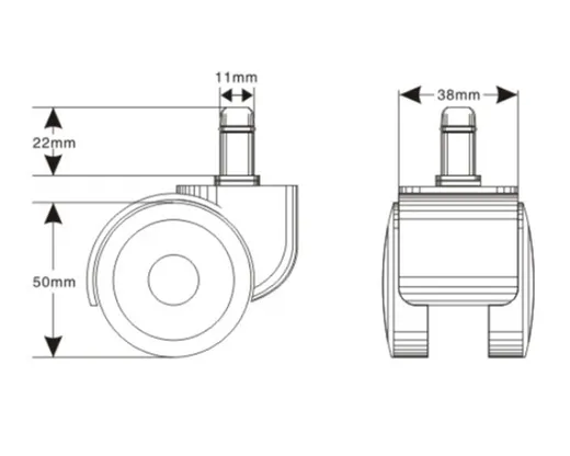 Kółka nylonowe CT-01