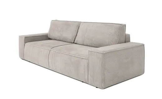 Sofa rozkładana z pojemnikiem PILLOW - jasny szary