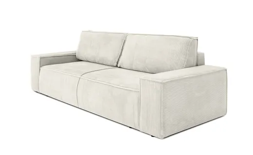 Sofa rozkładana z pojemnikiem PILLOW - jasny beżowy