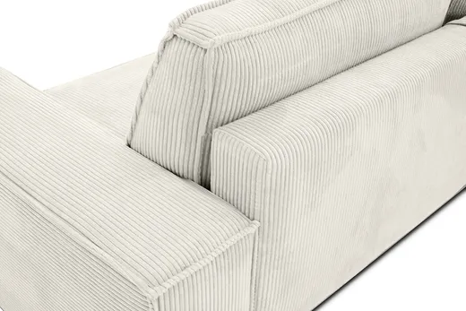 Sofa rozkładana z pojemnikiem PILLOW - jasny beżowy