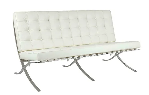 Sofa 3-osobowa BARCELON PRESTIGE PLUS - biały