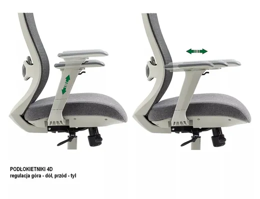 Fotel ergonomiczny ERGON - szary