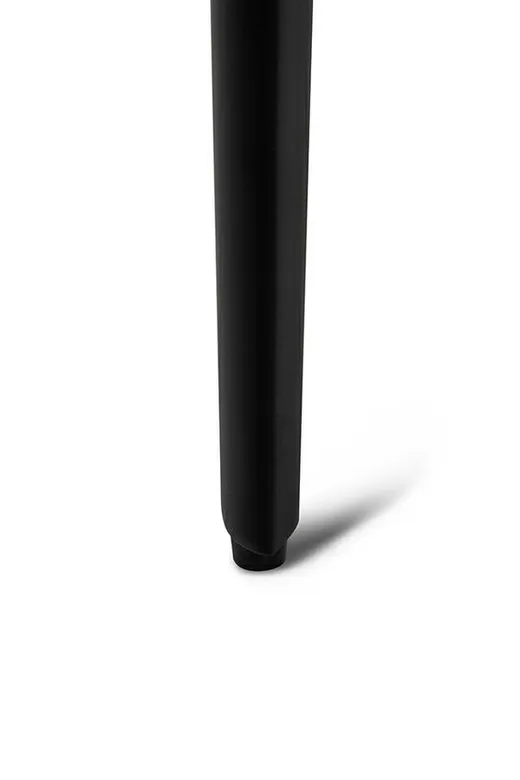 Stół SLIM 180x90 - biały marmur/czarny