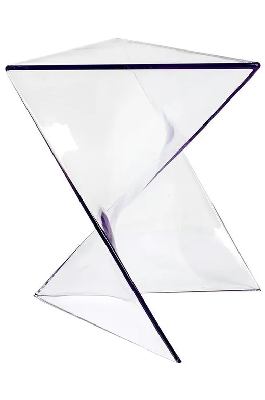 Stolik ZIK 40x43 - transparentny