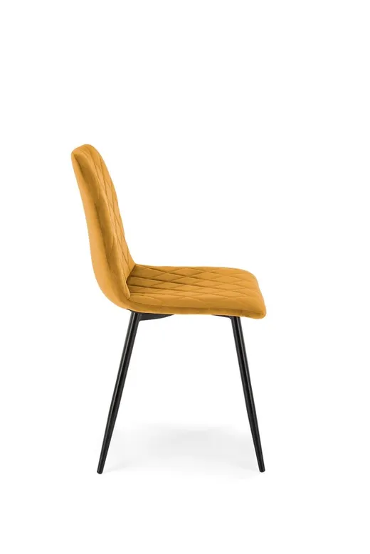 Krzesło K525 velvet - musztardowy