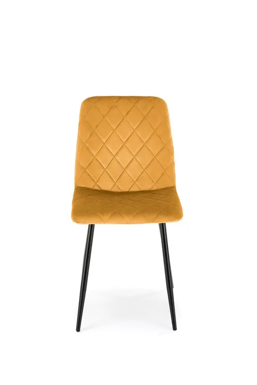 Krzesło K525 velvet - musztardowy