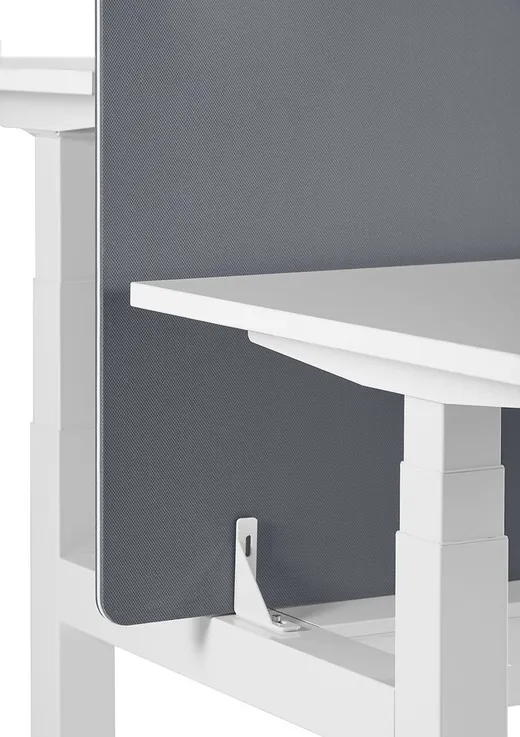 Biurko regulowane FIGHTER DOUBLE DESK 140x70 - biały