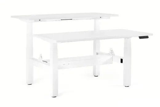 Biurko regulowane FIGHTER DOUBLE DESK 140x70 - biały