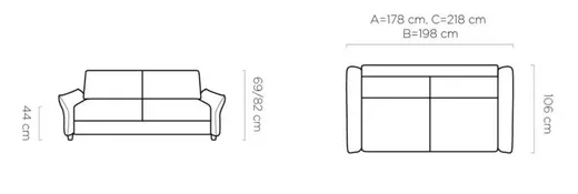 Sofa rozkładana CANTO 140