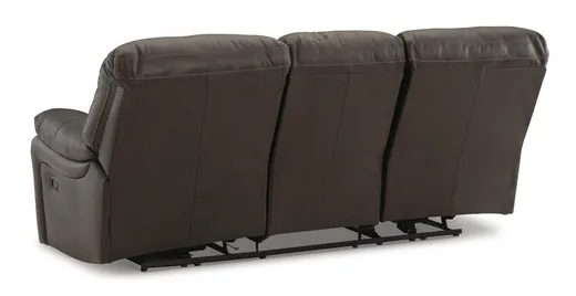 Sofa 3-osobowa z funkcją relax LEESWORTH - brązowy