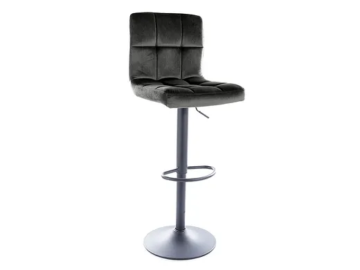 Hoker tapicerowany welurowy C105 Velvet - czarny Bluvel 19