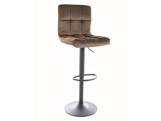 Hoker tapicerowany welurowy  C105 Velvet - ciemny beżowy Bluvel 40