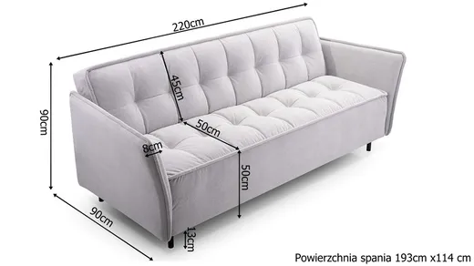 Sofa rozkładana JARIS