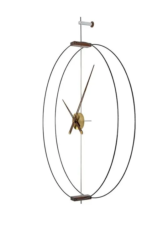 Zegar ścienny DOBLE RING 90 cm - czarny