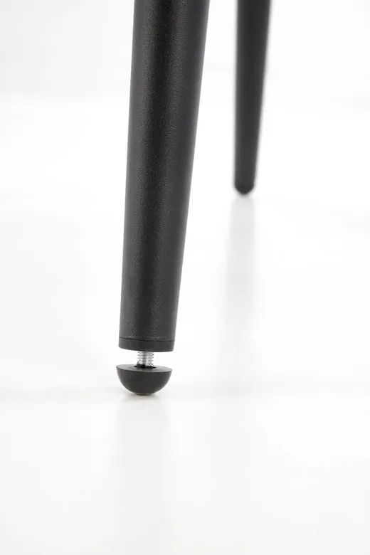 Krzesło welurowe K580 - czarny