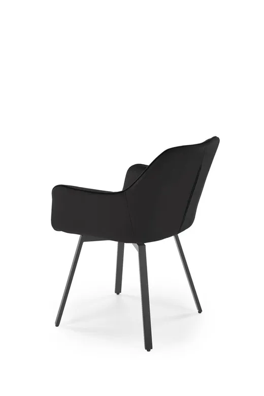 Krzesło welurowe K588 - czarny