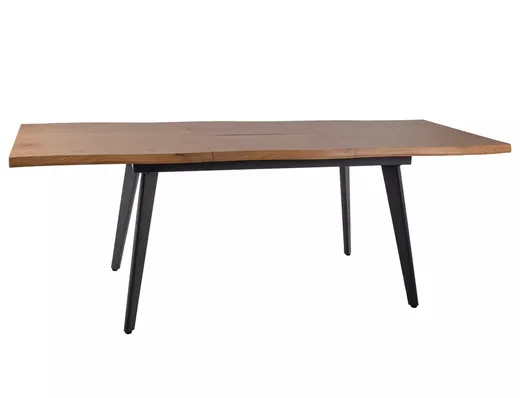 Stół rozkładany FRESNO 150/210x90 - dąb/czarny