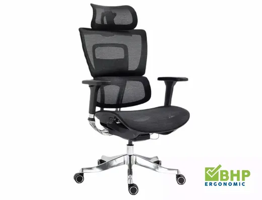 Fotel obrotowy ergonomiczny WINNER LUX - czarny
