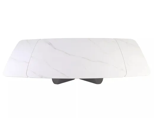 Stół rozkładany ARMANDO 160/240x90 - biały/czarny