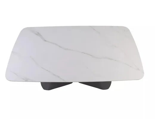 Stół rozkładany ARMANDO 160/240x90 - biały/czarny