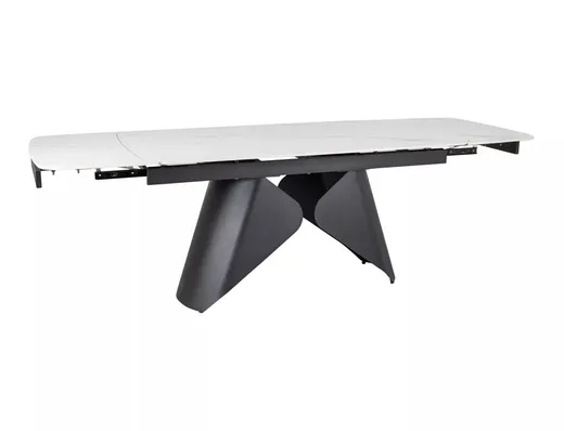Stół rozkładany ARMANDO 160/240x90 - biały/czarny