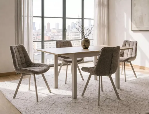 Stół rozkładany FLIP 80/160x80 - dąb cremona torro/kaszmir