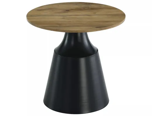 Zestaw stolików kawowych ITAKA - dąb artisan/czarny